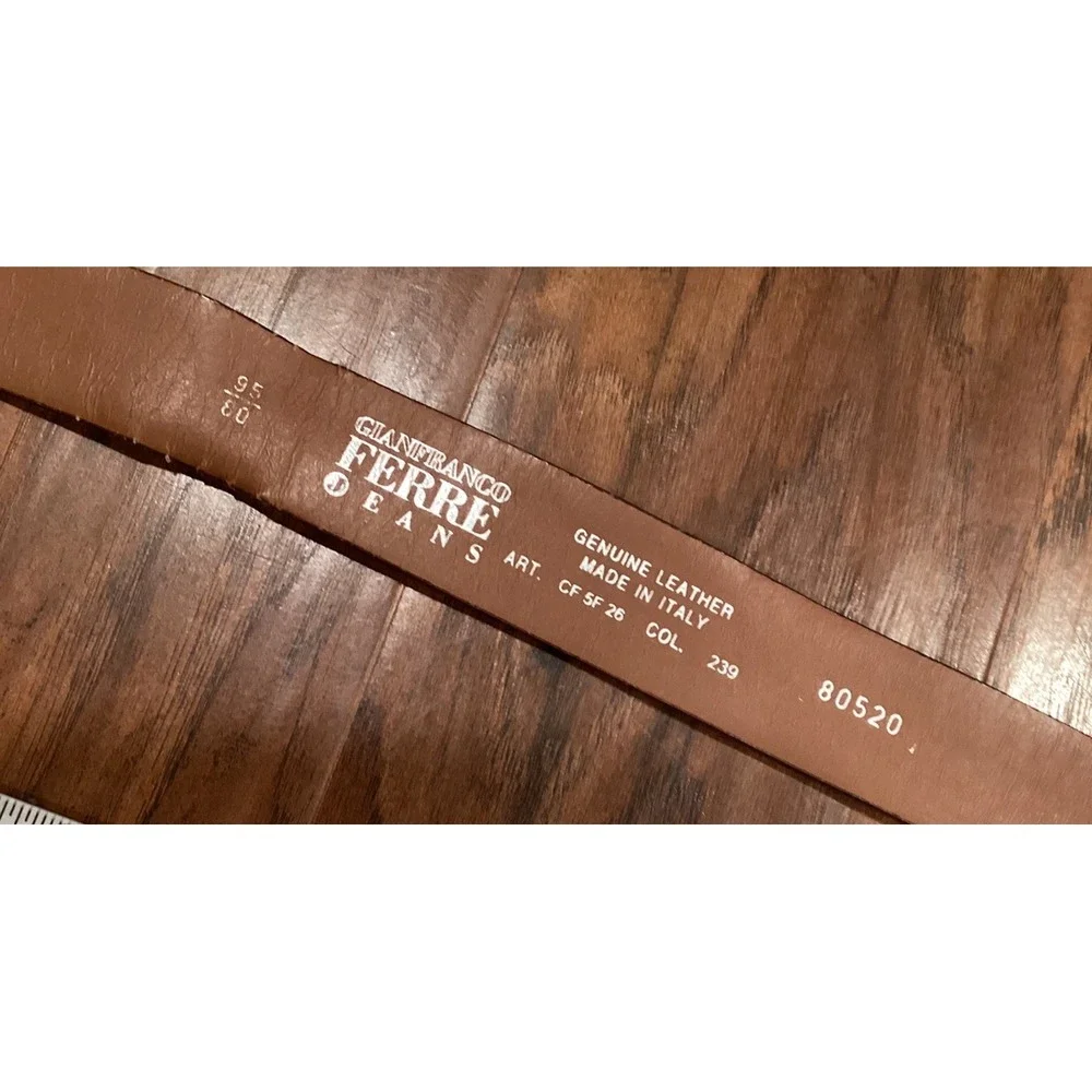 Gianfranco Ferré  vintage Leather Brown Belt
